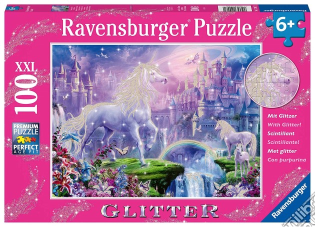 Ravensburger 12907 2 - Puzzle Xxl 100 Pz - Regno Unicorno puzzle