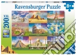 Ravensburger: Puzzle Xxl 200 Pz - Monumenti Del mondo