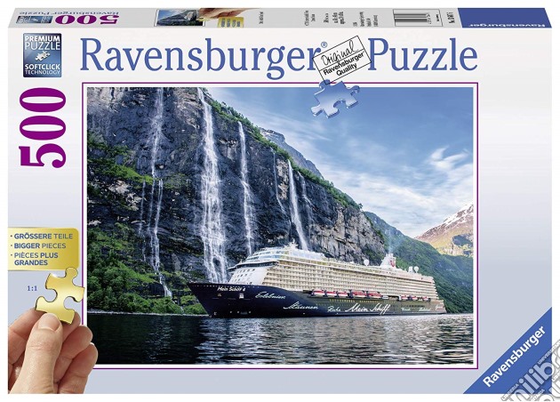 Ravensburger 13647 - Puzzle 500 Pz - Nave In Fjord puzzle di Ravensburger