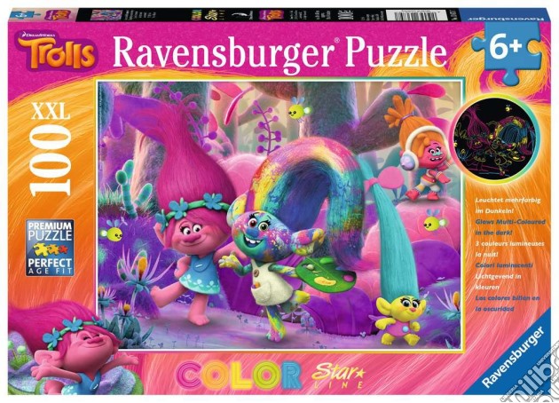 Ravensburger 13679 - Puzzle XXL 100 Pz - Color Starline - Trolls puzzle di Ravensburger