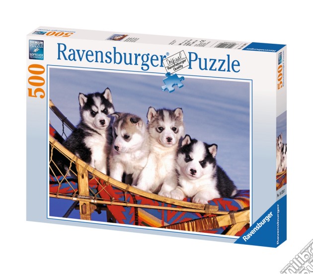 Puzzle 500 pz - cuccioli di husky puzzle di RAVENSBURGER