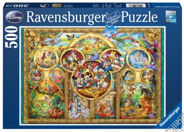 Puzzel Most Famous Disney Characters 500 Stukjes gioco di Ravensburger