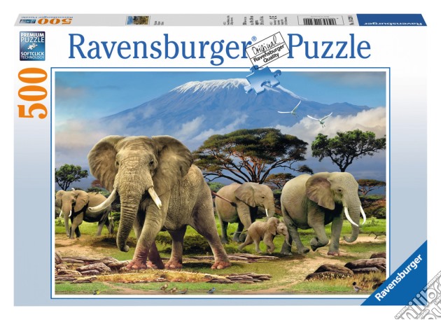 Puzzle 500 pz - Elefanti puzzle di RAVENSBURGER