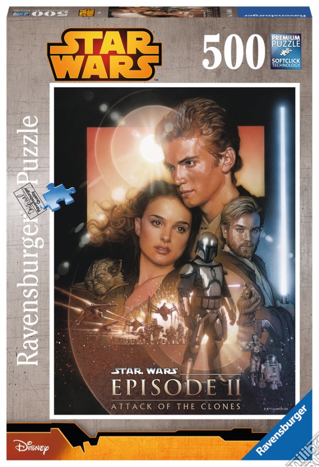 Ravensburger 14666 - Puzzle 500 Pz - Star Wars - Episodio II puzzle di Ravensburger