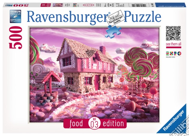 Ravensburger 14680 - Puzzle 500 Pz - Candy Cottage puzzle di Ravensburger