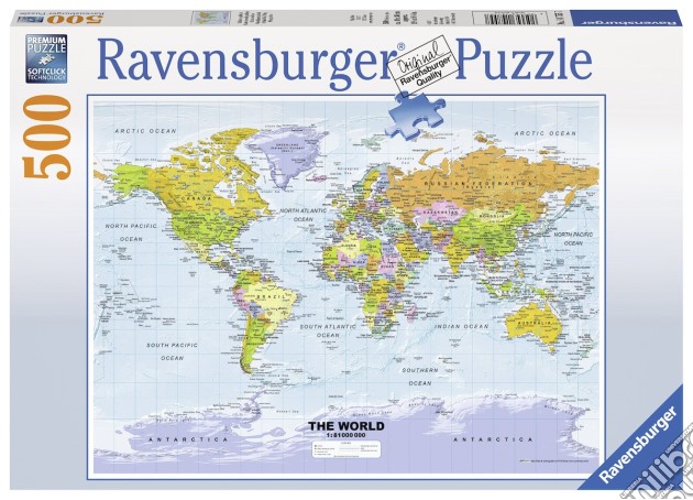 Ravensburger 14755 - Puzzle 500 Pz - Cartina Politica puzzle di Ravensburger