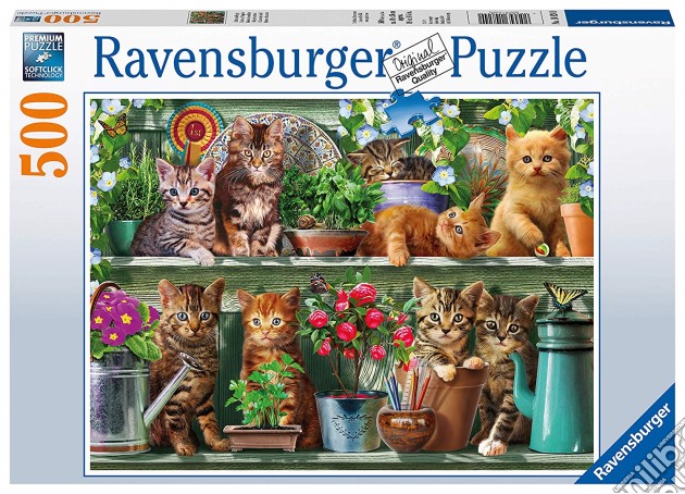 Ravensburger - 14824 0 - Puzzle 500 Pz - Gatto Sullo Scaffale puzzle