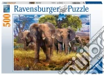 Ravensburger 15040 3 - Puzzle 500 Pz - Famiglia Di Elefanti