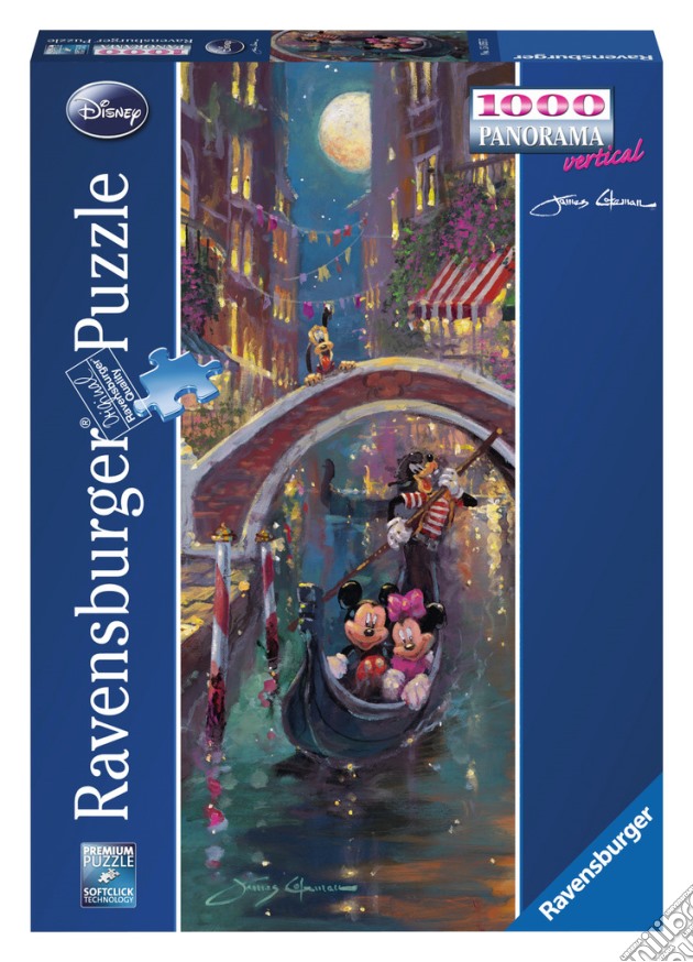 Ravensburger 15055 - Puzzle 1000 Pz - Panorama - Romantica Serata A Venezia Con Topolino E Minnie puzzle di Ravensburger