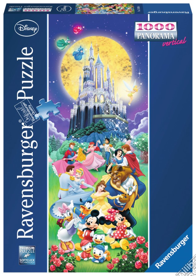 Puzzle 1000 Pz Panorama - Disney Castello puzzle di Ravensburger