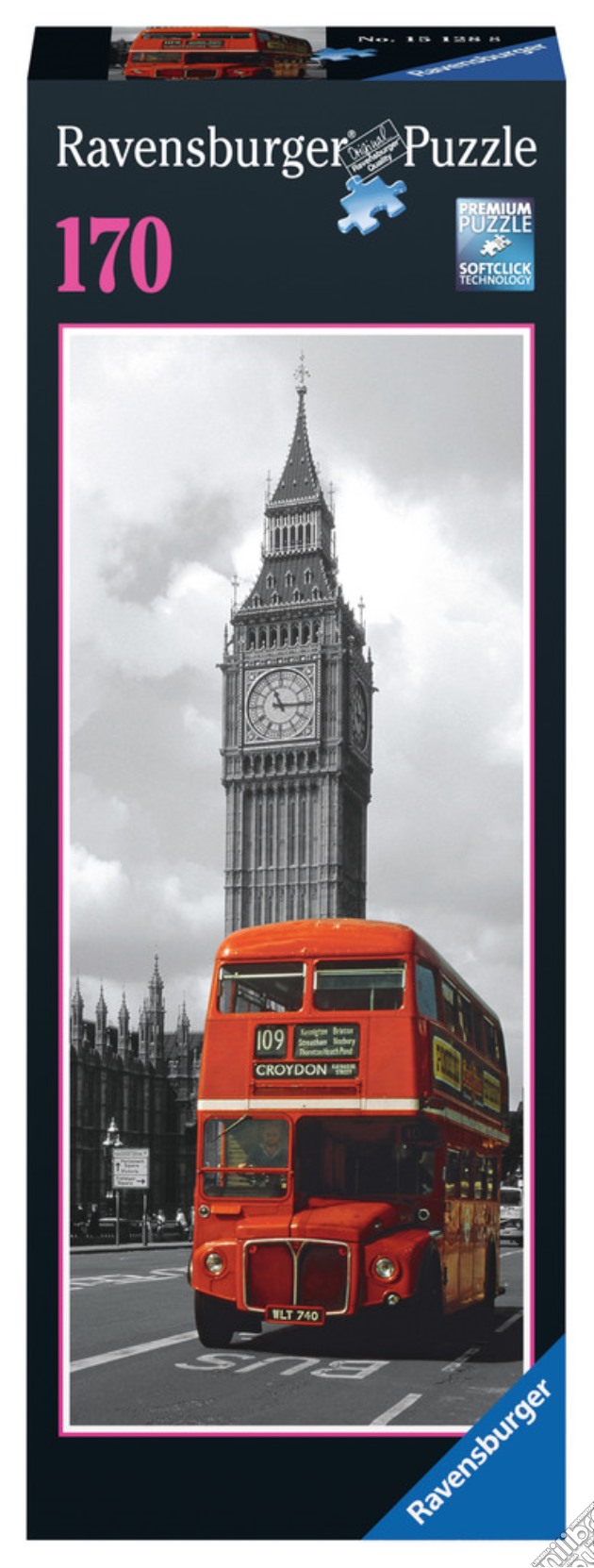 Puzzle Panorama Verticale - London Bus puzzle di RAVENSBURGER