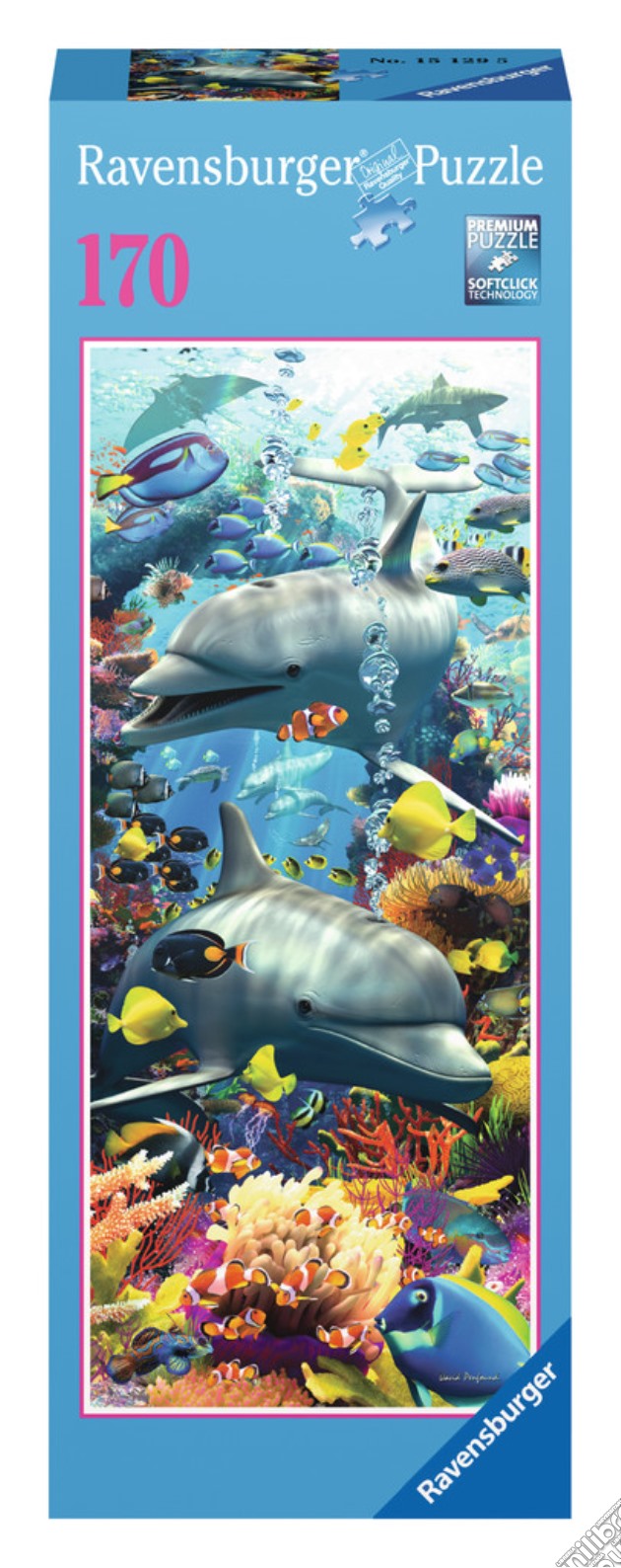 Puzzle panorama verticale 170 pz - delfini puzzle di RAVENSBURGER