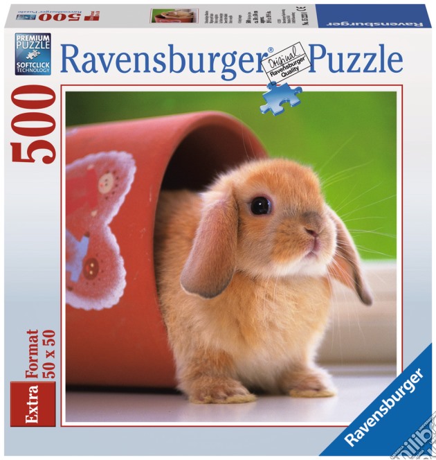 Ravensburger 15223 - Puzzle 500 Pz - Quadrati - Dolce Coniglietto puzzle di Ravensburger