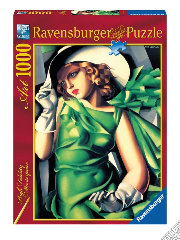 Puzzle 1000 pz - tamara de lempicka: jeune fille aux gants puzzle di RAVENSBURGER