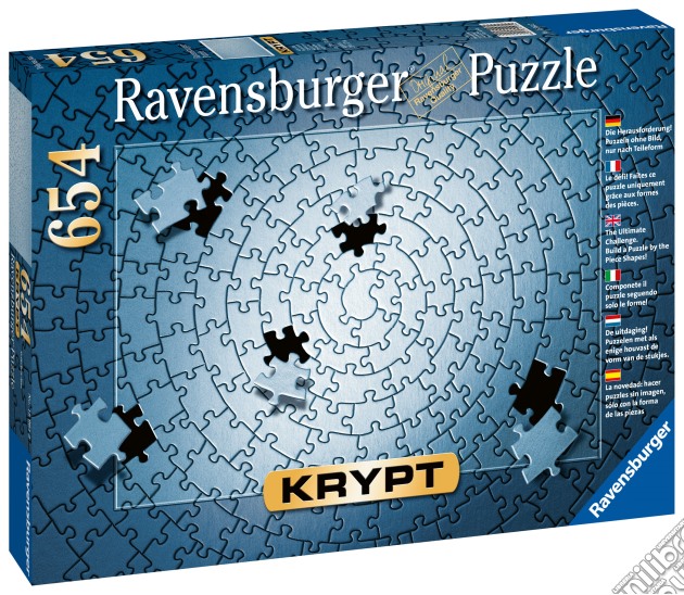Ravensburger 15964 2 - Puzzle Escape 759 Pz - Krypt Silver 654 Pezzi puzzle