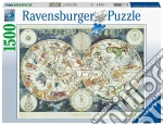 Ravensburger 16003 7 - Puzzle 1500 Pz - Mappa Del Mondo Di Animali Fantastici