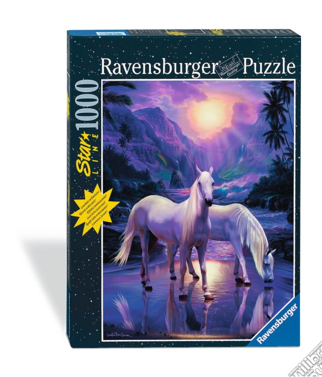 Lassen: Cavalli al tramonto 1000 pezzi - Puzzle - UNILIBRO - Ravensburger  - Animali 