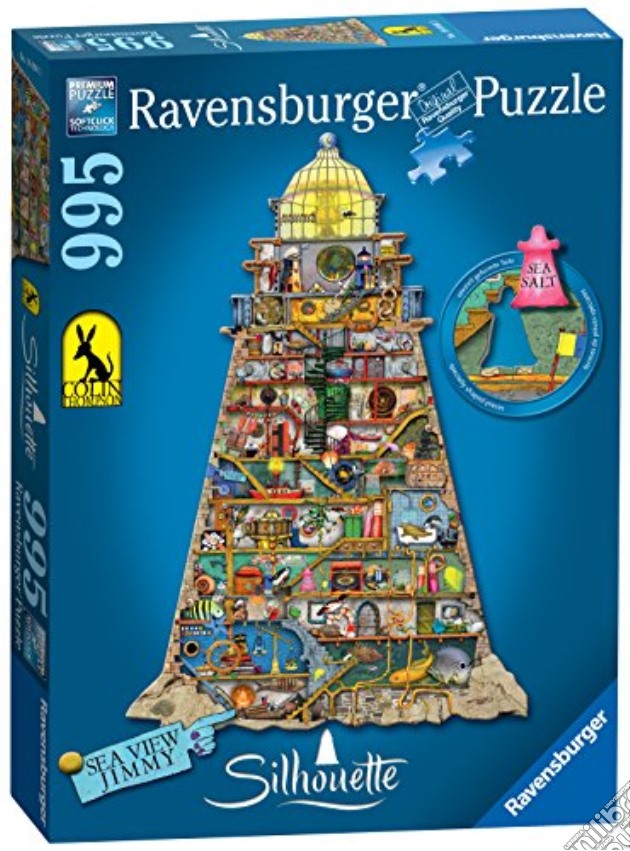 Ravensburger 16098 - Puzzle Silhouette Sagomato 1000 Pz - Colin Thompson - Vita Nel Faro puzzle di Ravensburger