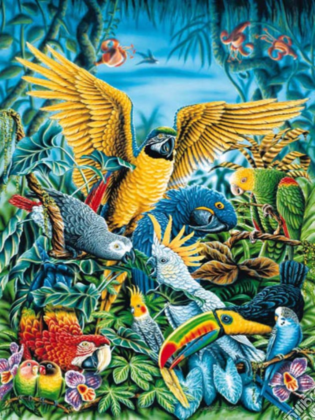 Uccelli tropicali puzzle