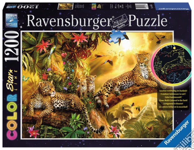 Puzzle Color Starline 1200 Pz - Leopardi In Controluce puzzle