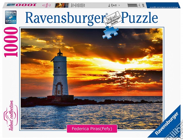 Ravensburger 16195 9 - Puzzle 1000 Pz - Faro Di Mangiabarche Isola Di Sant'Antioco, Sardegna puzzle