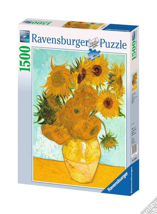 Ravensburger 16206 - Puzzle 1500 Pz - Van Gogh - Vaso Con Girasoli puzzle di Ravensburger