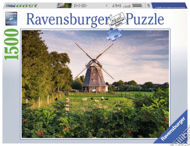 Ravensburger 16223 - Puzzle 1500 Pz - Mulini A Vento Sul Mar Baltico puzzle di Ravensburger