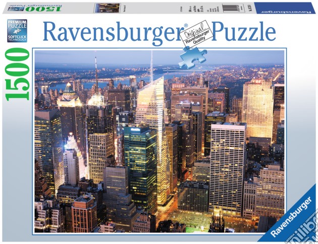 Puzzle 1500 Pz - Grattacieli Illuminati puzzle di RAVENSBURGER