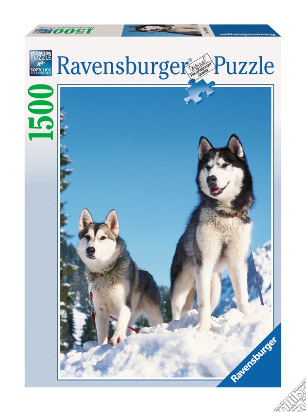 Husky sulla neve puzzle di RAVENSBURGER