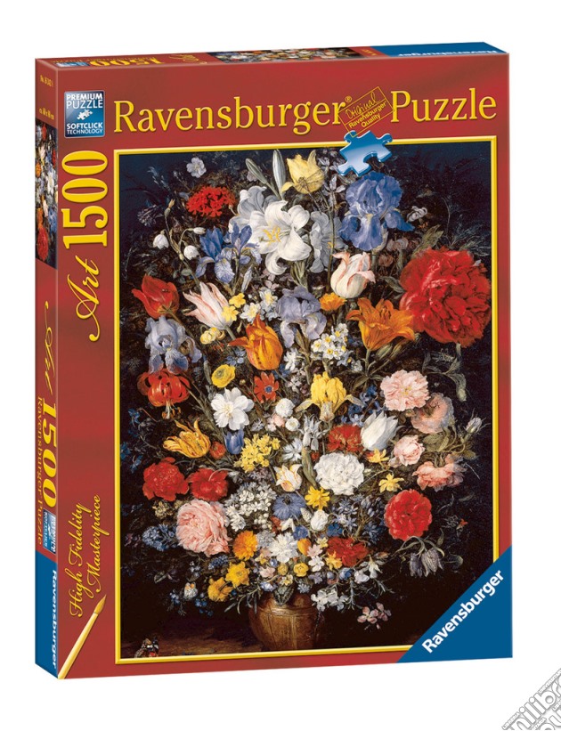 Puzzle 1500 Pz - Bruegel - Vaso Di Fiori puzzle di RAVENSBURGER