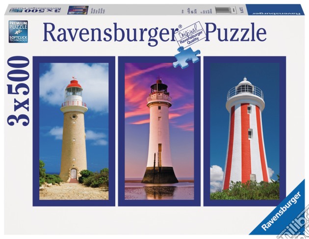 Puzzle 1500 pz - fari (3 x 500) puzzle di RAVENSBURGER
