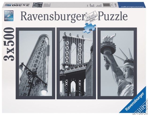 Puzzle 1500 pz - impressioni di new york (3x500) puzzle di RAVENSBURGER