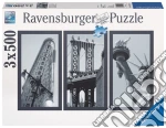Puzzle 1500 pz - impressioni di new york (3x500)
