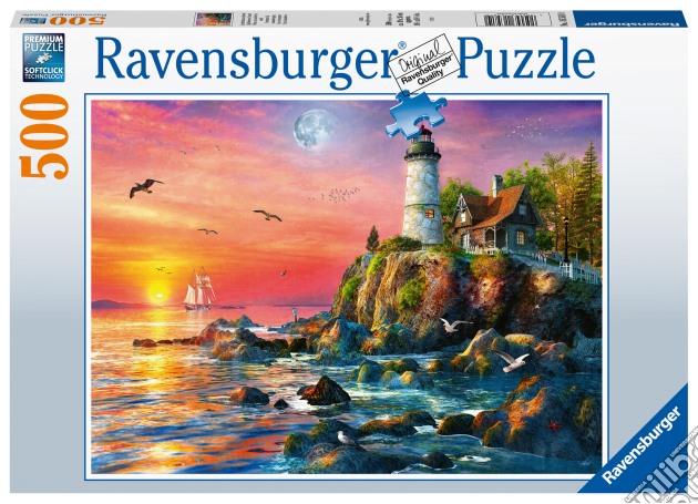 Ravensburger: 16581 - Puzzle 500 Pz - Faro Alla Sera puzzle