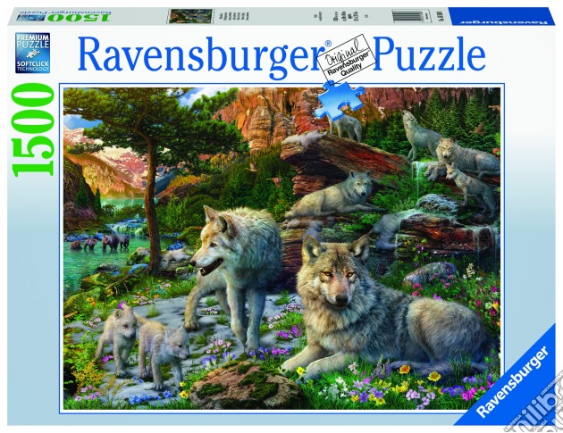 Ravensburger: 16598 - Puzzle 1500 Pz -  Lupi In Primavera puzzle