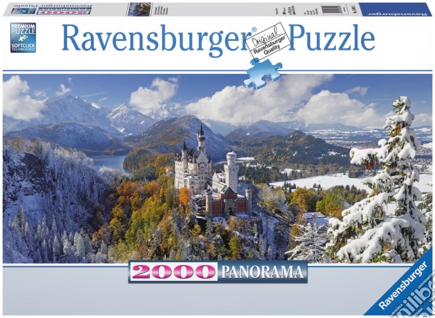 Ravensburger 16691 - Puzzle 2000 Pz - Panorama - Castello Di Neuschwanstein 2000  pezzi - Puzzle - UNILIBRO - Ravensburger - Puzzle 2000 pz Panorama 