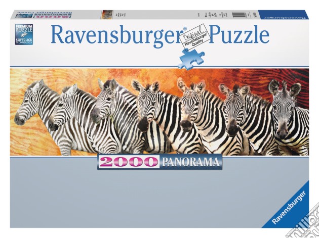 Puzzle 2000 pz - zebre - panorama puzzle di RAVENSBURGER