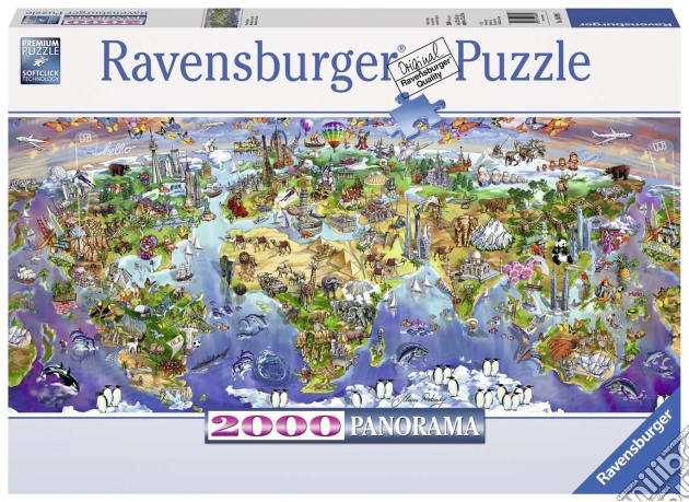 Ravensburger 16698 - Puzzle 2000 Pz - Le Meraviglie Del Mondo puzzle di Ravensburger