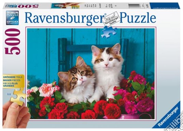 Ravensburger: Puzzle 500 Pz Gold Edition - Gattini gioco