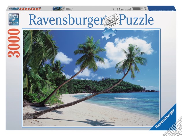 Puzzle 3000 pz - spiaggia con palmizi puzzle di RAVENSBURGER