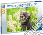 Ravensburger: Puzzle 500 Pz - Gattino Nel Prato
