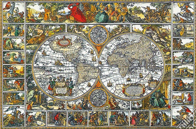 Antico mappamondo 5000 pezzi - Puzzle - UNILIBRO - Ravensburger - Geografia  