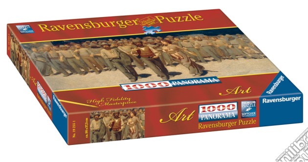 Ravensburger 19006 - Puzzle 1000 Pz - Arte - Pellizza Da Volpedo - Il Quarto Stato Panorama puzzle di Ravensburger