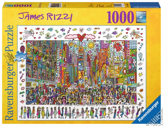 Ravensburger 19069 - Puzzle 1000 Pz - Fantasy - James Rizzi - Times Square puzzle di Ravensburger