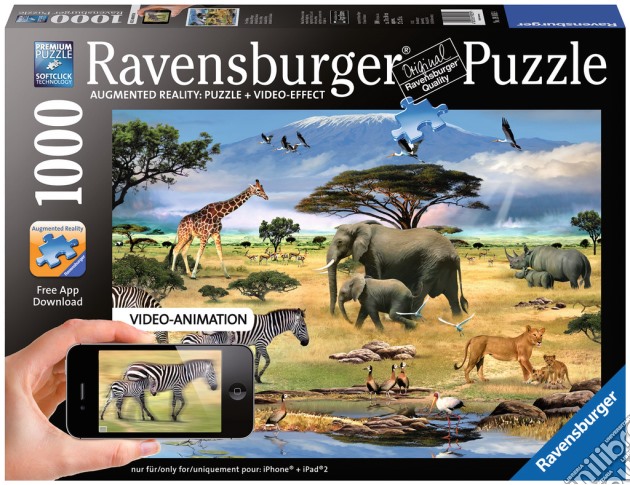 Puzzle 1000 pz - animali della savana puzzle di RAVENSBURGER