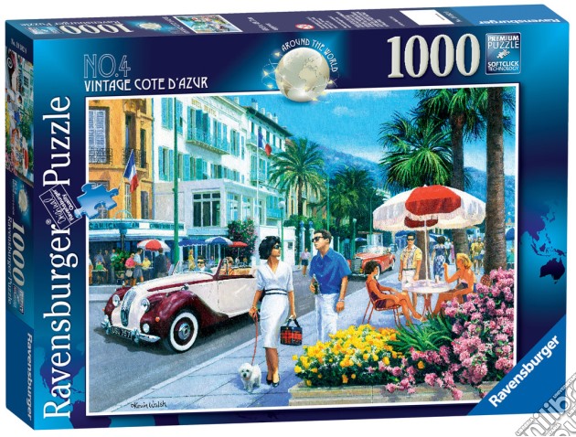 Puzzle 1000 Pz Fantasy - Costa Azzurra Vintage puzzle di Ravensburger