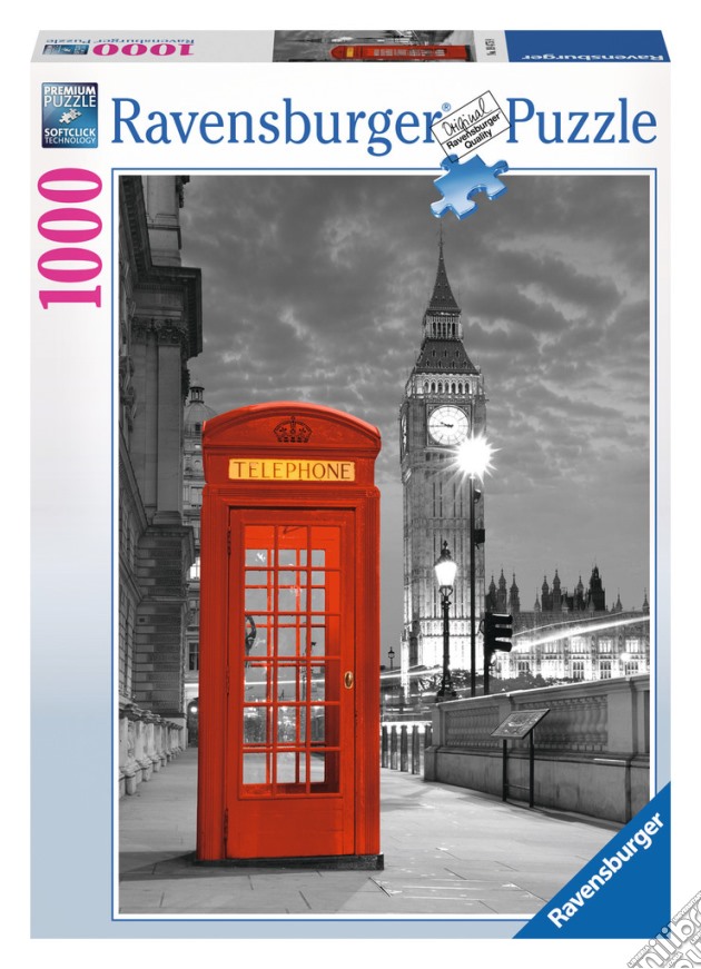 Ravensburger 19475 - Puzzle 1000 Pz - Foto E Paesaggi - Big Ben E Cabina Telefonica puzzle di Ravensburger