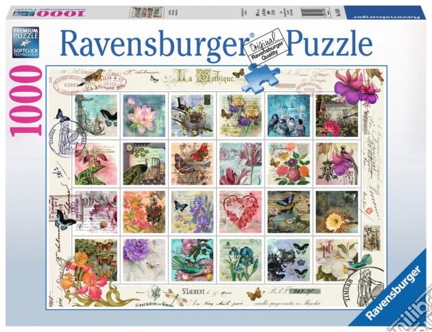 Puzzle 1000 Pz Foto E Paesaggi - Francobolli Vintage puzzle di Ravensburger