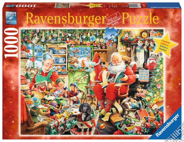 Ravensburger 19562 - Puzzle 1000 Pz - Fantasy - Gli Ultimi Preparativi Di Babbo Natale puzzle di Ravensburger