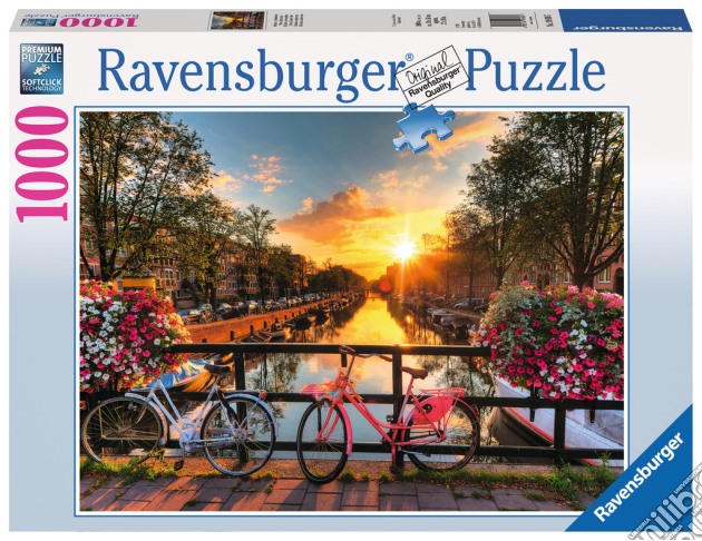 Ravensburger 19606 - Puzzle 1000 Pz - Foto E Paesaggi - Biciclette Ad Amsterdam puzzle di Ravensburger